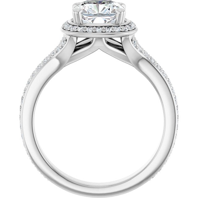 Halo-Style Engagement Ring
