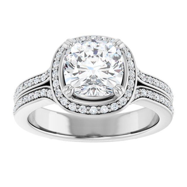 Halo-Style Engagement Ring