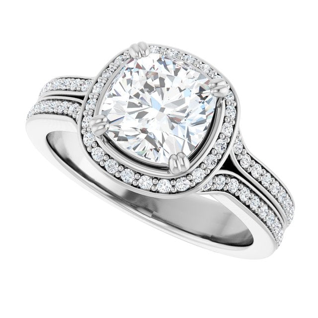 Halo-Style Engagement Ring