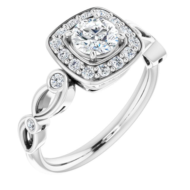 Halo-Style Engagement Ring