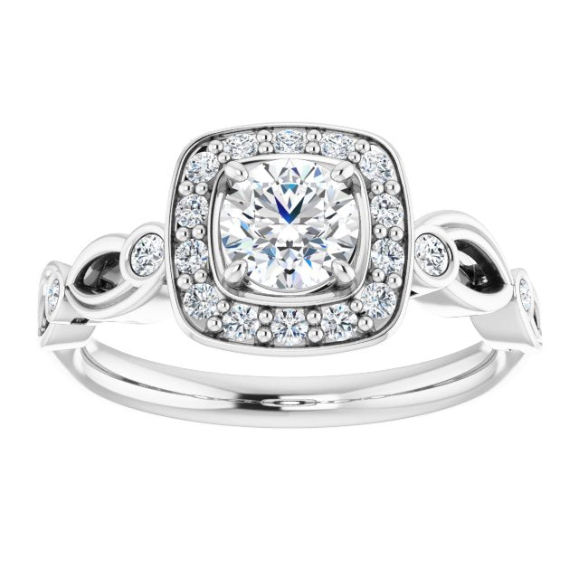 Halo-Style Engagement Ring