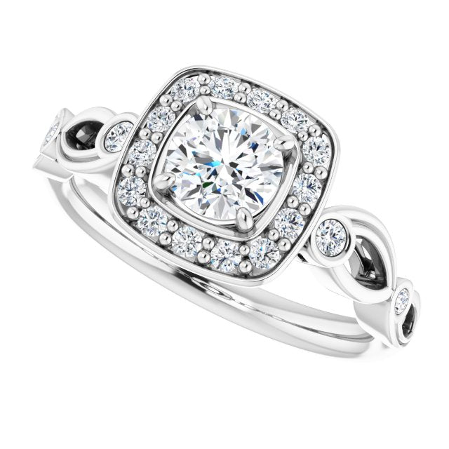 Halo-Style Engagement Ring