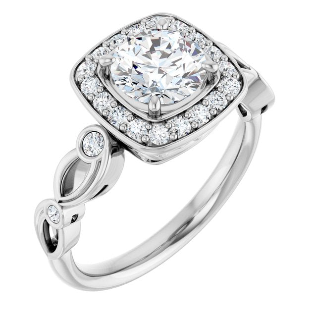 Halo-Style Engagement Ring