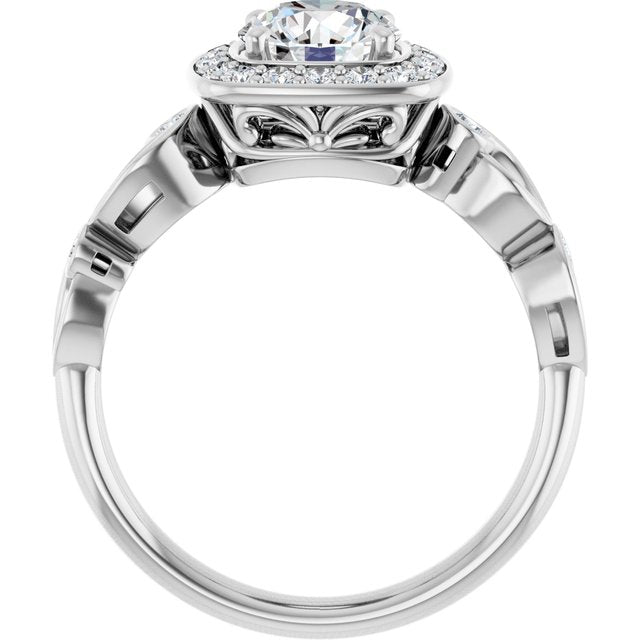 Halo-Style Engagement Ring