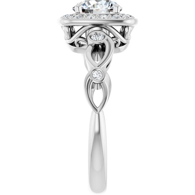 Halo-Style Engagement Ring