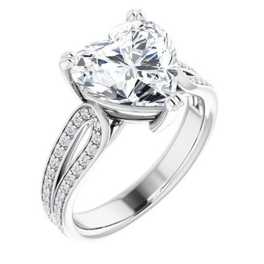 Accented Engagement Ring