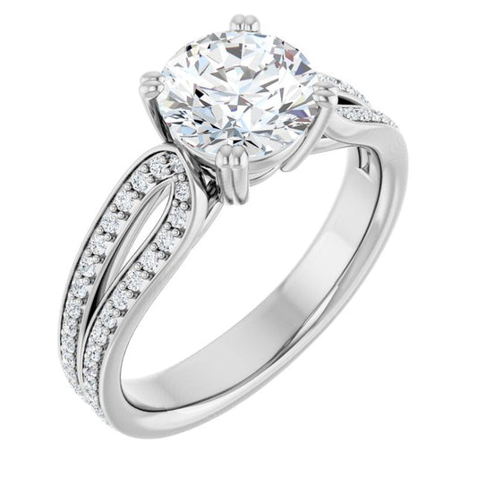 Accented Engagement Ring