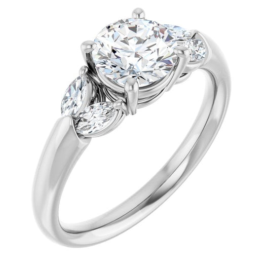 Accented Engagement Ring