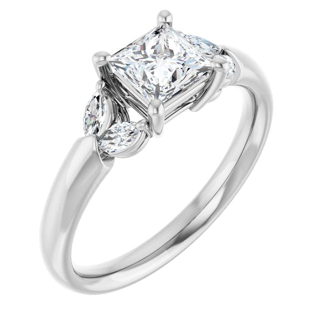 Accented Engagement Ring