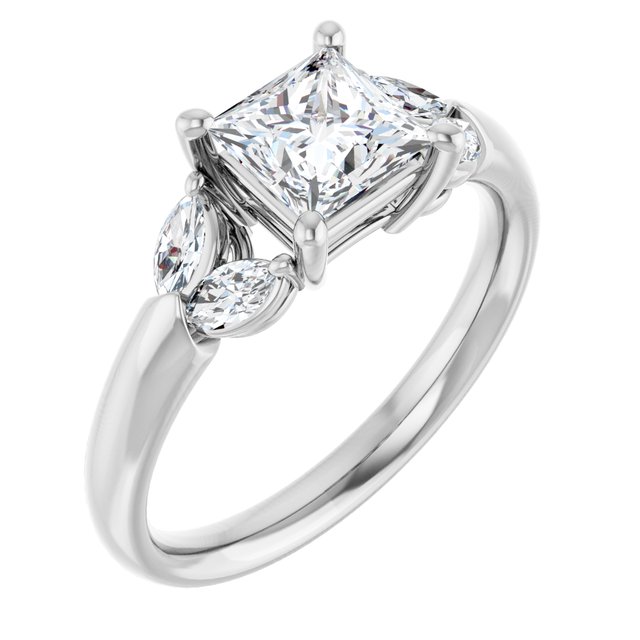 Accented Engagement Ring