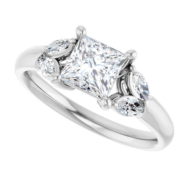 Accented Engagement Ring