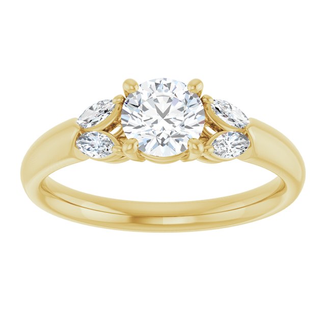 Accented Engagement Ring