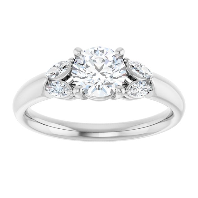 Accented Engagement Ring