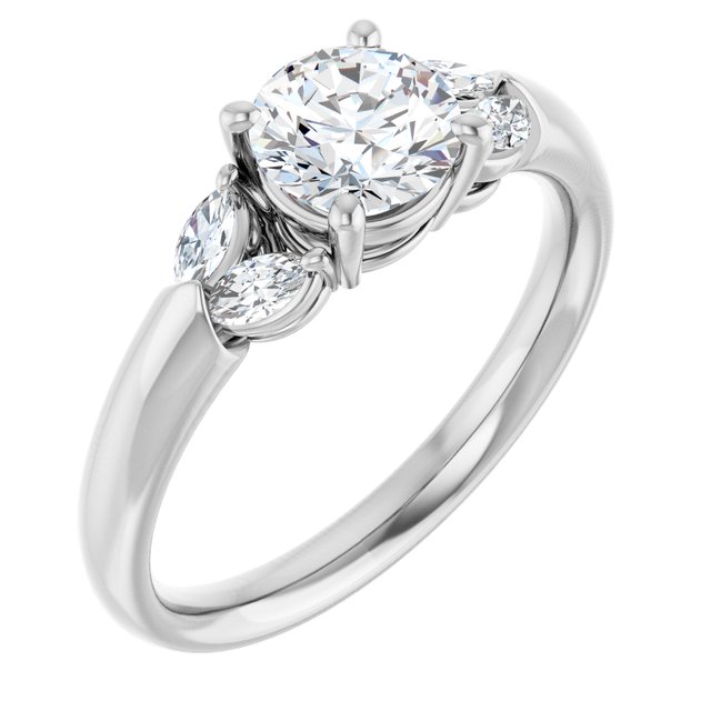 Accented Engagement Ring