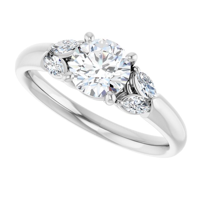 Accented Engagement Ring