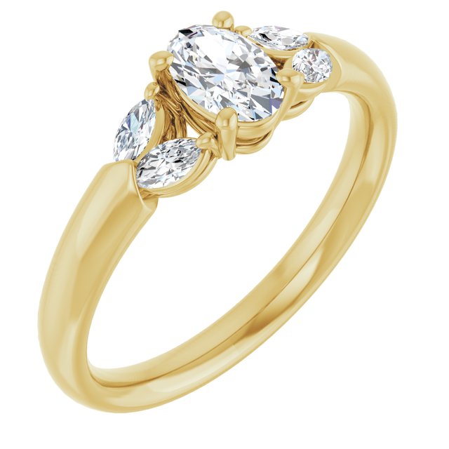 Accented Engagement Ring
