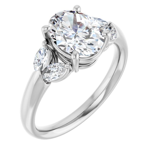 Accented Engagement Ring
