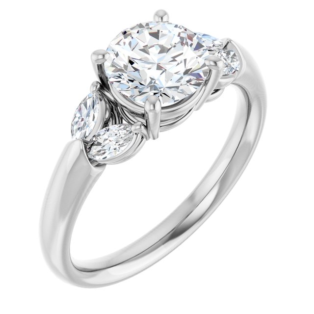 Accented Engagement Ring