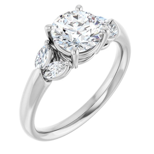 Accented Engagement Ring