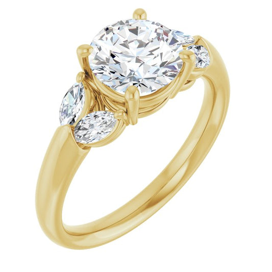 Accented Engagement Ring
