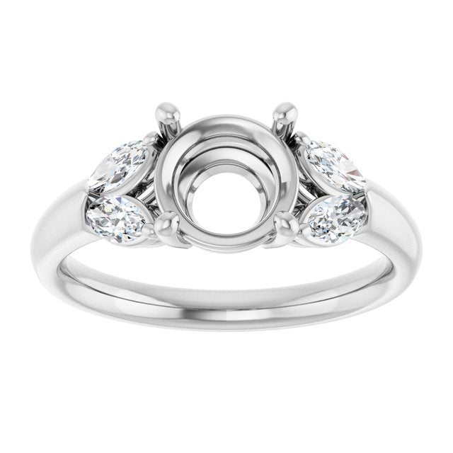 Accented Engagement Ring