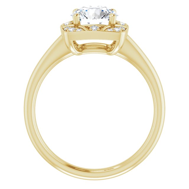 Vintage-Inspired Halo-Style Engagement Ring