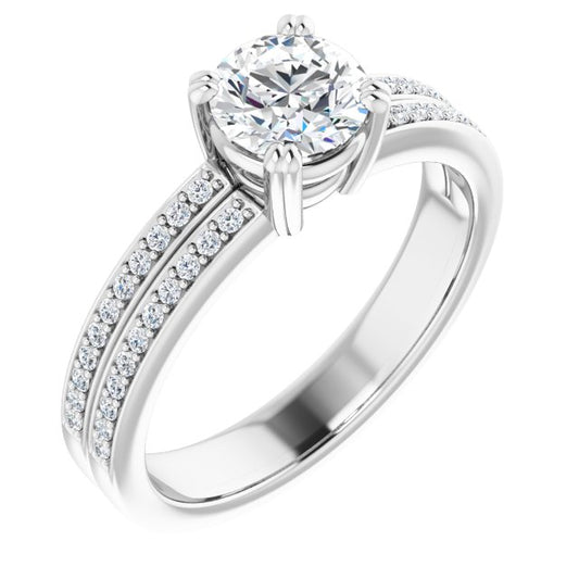 Accented Engagement Ring