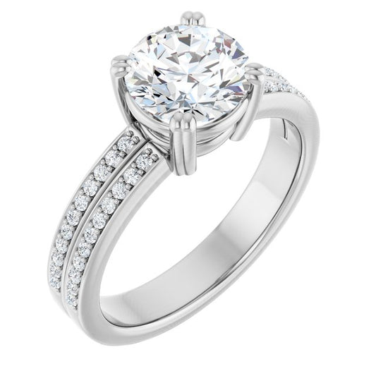 Accented Engagement Ring