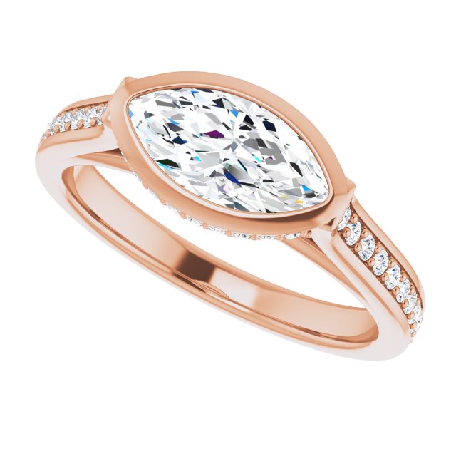 Bezel-Set Engagement Ring