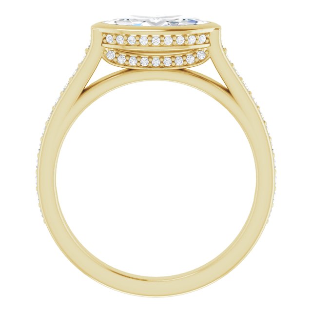 Bezel-Set Engagement Ring