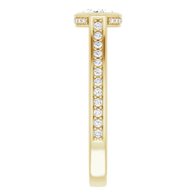 Bezel-Set Engagement Ring