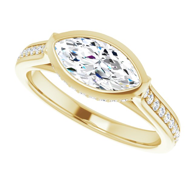 Bezel-Set Engagement Ring