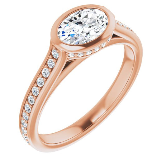 Bezel-Set Engagement Ring