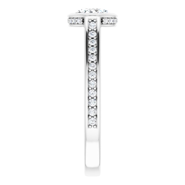 Bezel-Set Engagement Ring