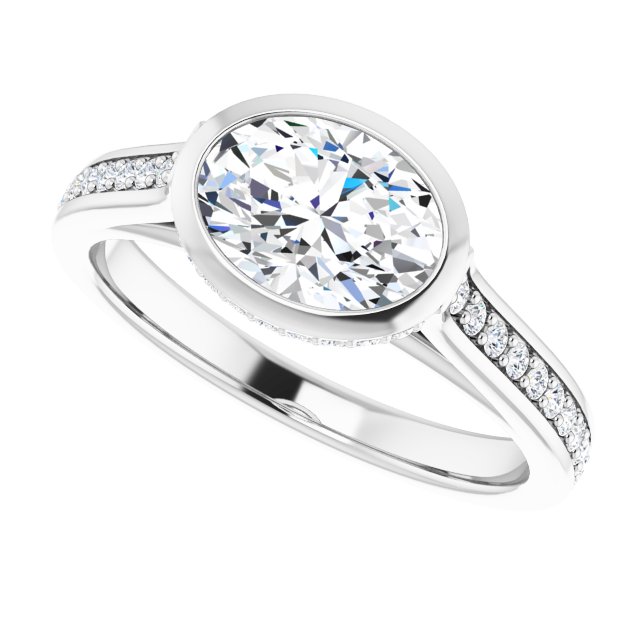Bezel-Set Engagement Ring