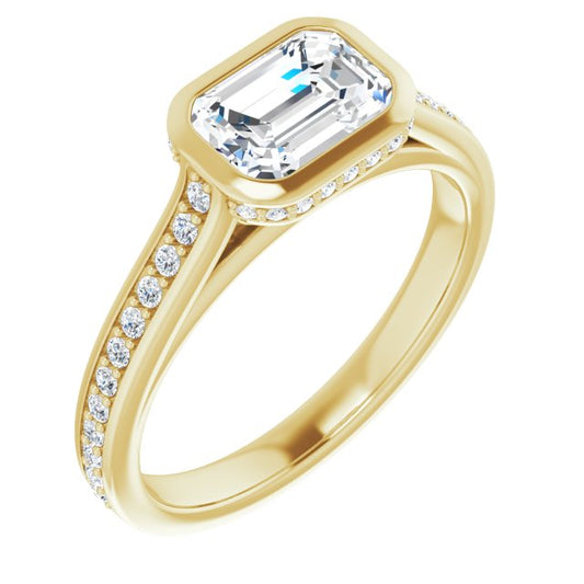 Bezel-Set Engagement Ring
