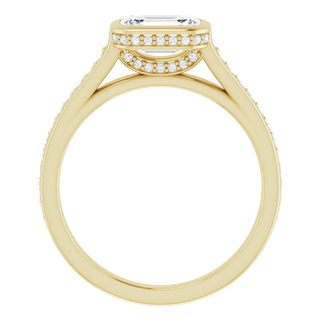 Bezel-Set Engagement Ring