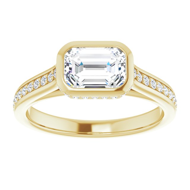 Bezel-Set Engagement Ring
