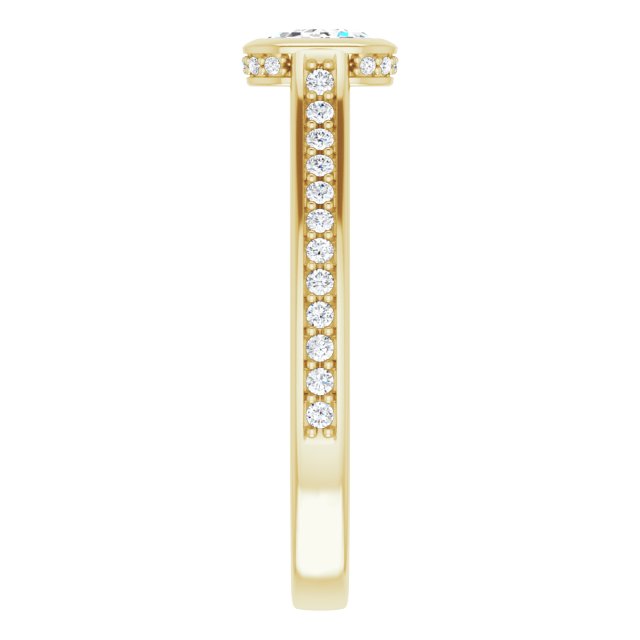 Bezel-Set Engagement Ring