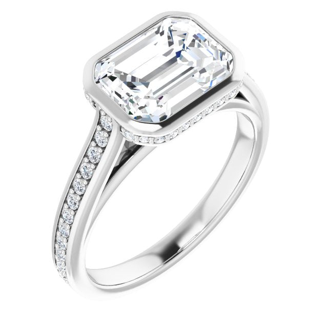 Bezel-Set Engagement Ring