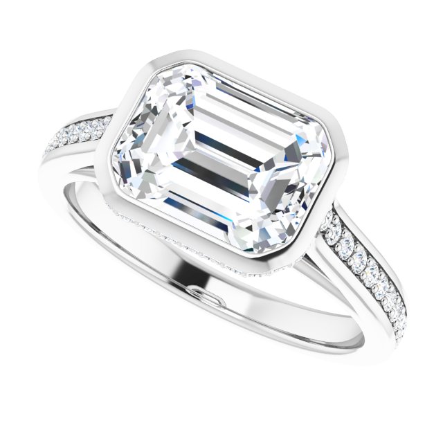 Bezel-Set Engagement Ring