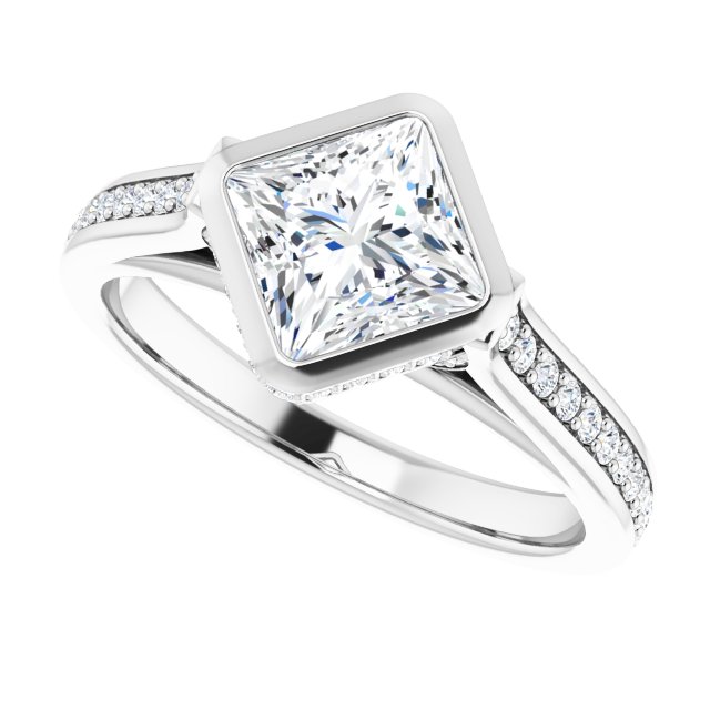 Bezel-Set Engagement Ring