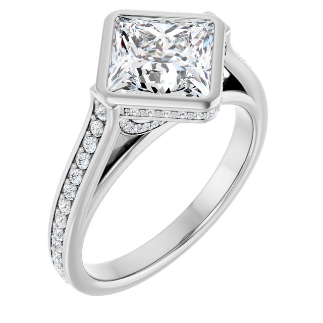 Bezel-Set Engagement Ring