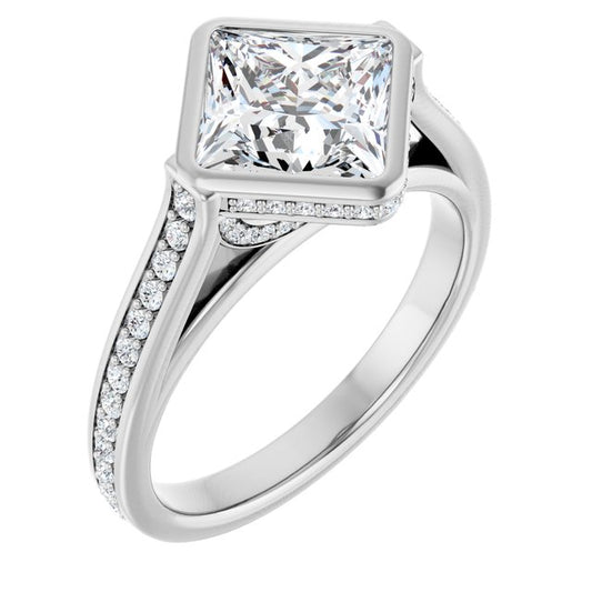 Bezel-Set Engagement Ring