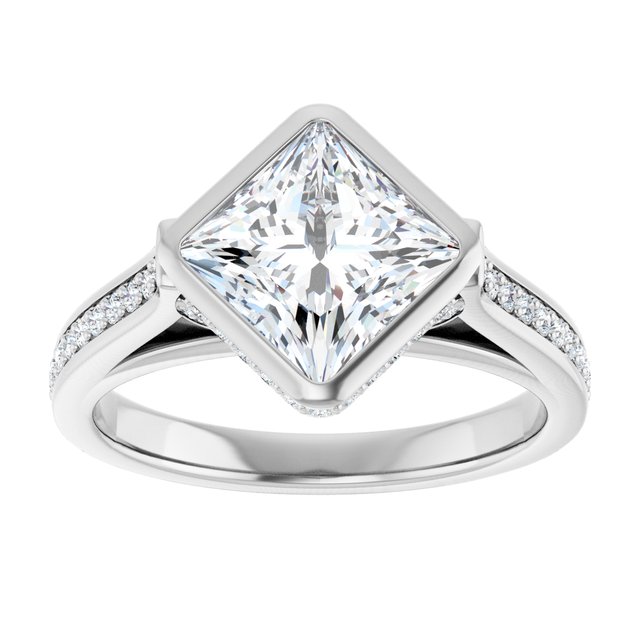 Bezel-Set Engagement Ring