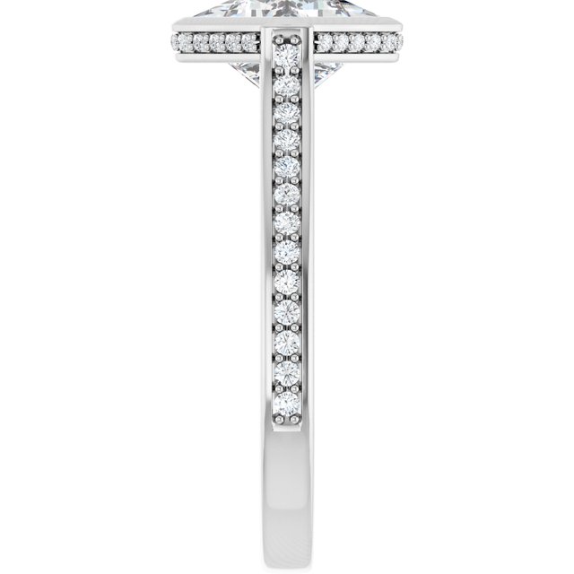 Bezel-Set Engagement Ring