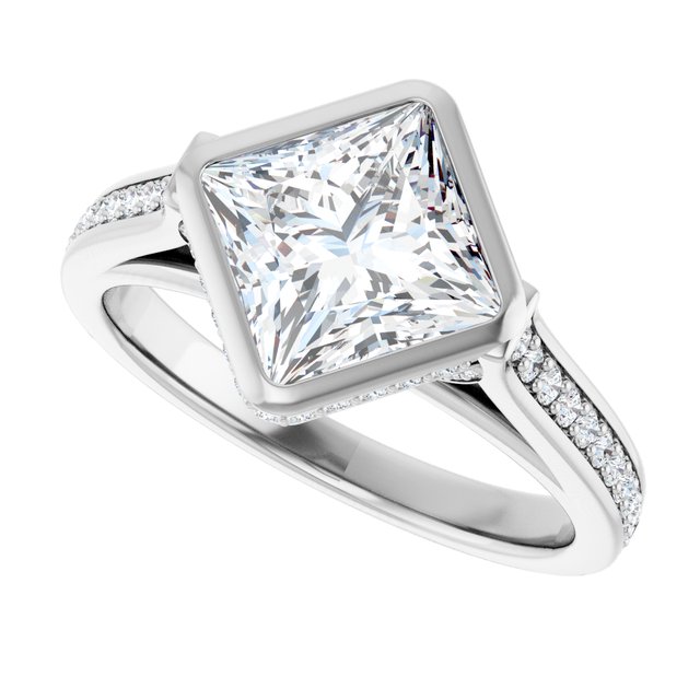 Bezel-Set Engagement Ring