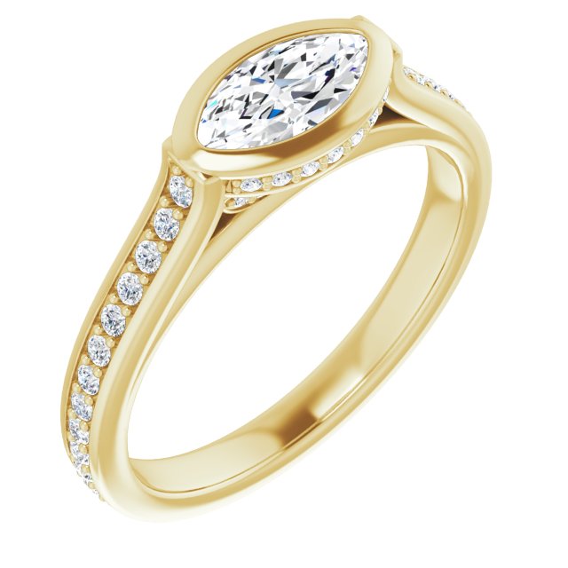 Bezel-Set Engagement Ring