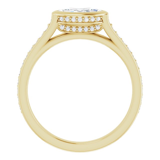 Bezel-Set Engagement Ring