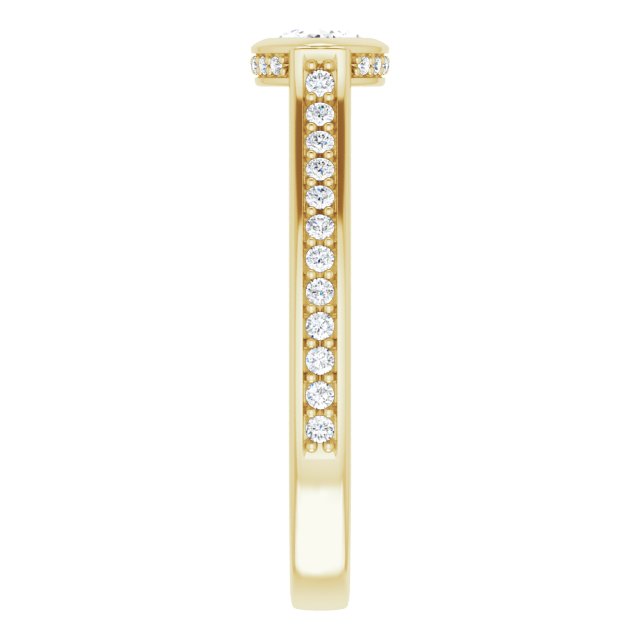 Bezel-Set Engagement Ring